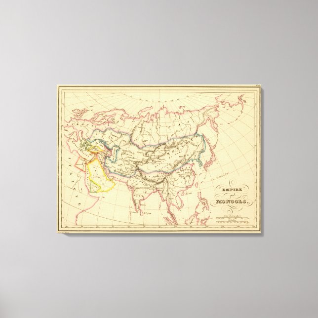 Reich der Mongolen Leinwanddruck (Vorderseite)