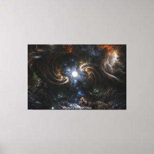Reich des Fraktal Chaos CRTXR Leinwanddruck