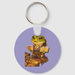 Reich Designer Frosch Charakter Schlüsselanhänger