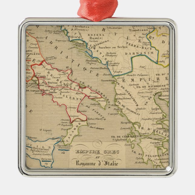 Reich Grec und Royaume d'Italie 774 900 Silbernes Ornament (Vorne)