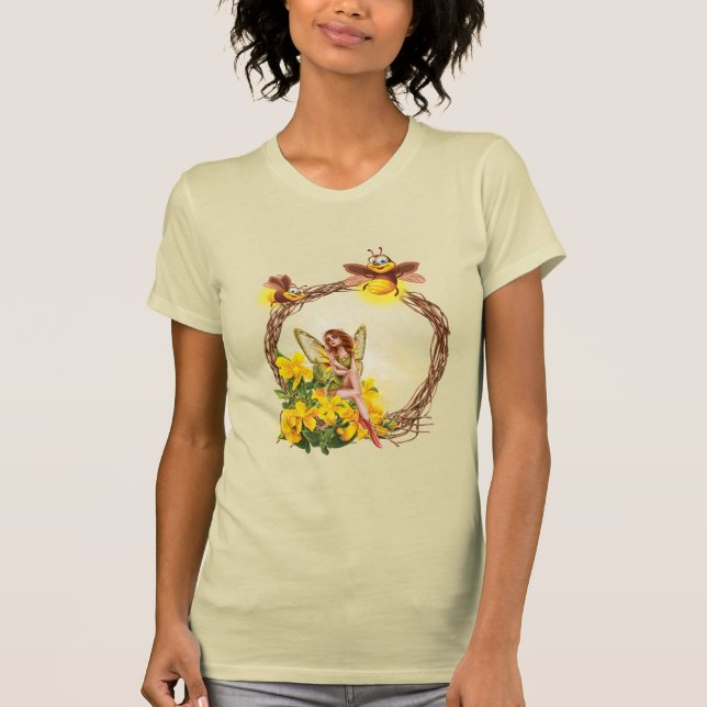 Reich mit niedlichen Bienen. T-Shirt (Vorderseite)