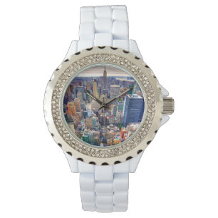 Reich-Staats-Gebäude und Midtown Manhattan Armbanduhr