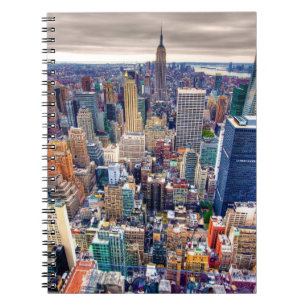 Reich-Staats-Gebäude und Midtown Manhattan Notizblock