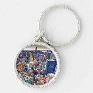 Reich-Staats-Gebäude und Midtown Manhattan Schlüsselanhänger