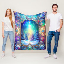 Reich verzierter Glasmalerei-Fliesblanket
