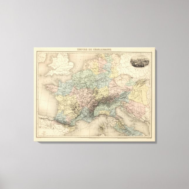 Reich von Charlemagne Leinwanddruck (Vorderseite)