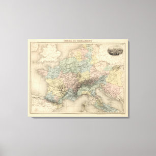 Reich von Karl der Große Leinwanddruck