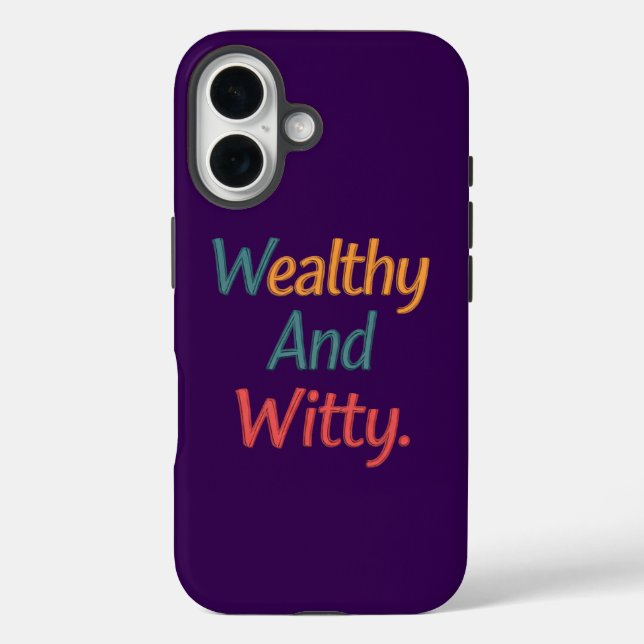 Reich & witzig iPhoneiPhone / iPad Fall iPhone 16 Hülle (Rückseite)