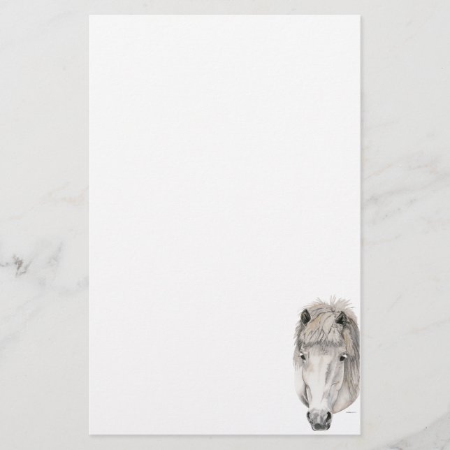 Reiche Augen Islandpferd Briefpapier (Vorderseite)