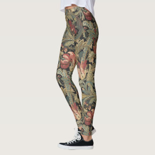 Reiche Blumenbänder Brocade Antique Classic Leggings