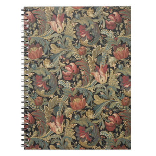 Reiche Blumenbänder Brocade Antique Classic Notizblock