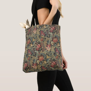 Reiche Blumenbänder Brocade Antique Classic Tasche