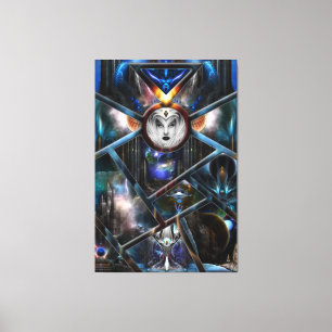 Reiche des Fraktal Fantasien Matrix-Canvas-Print Leinwanddruck