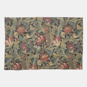 Reiche florale Tapeten-Brokat-Antik-Victorian Geschirrtuch