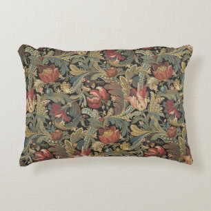Reiche florale Tapetenbrokat-Antik-Victorian Dekokissen