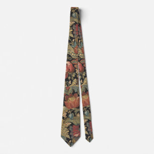 Reiche florale Tapetenbrokat-Antik-Victorian Krawatte