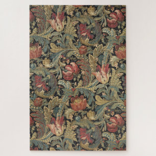 Reiche florale Teppichbrokat-Antik-Victorian