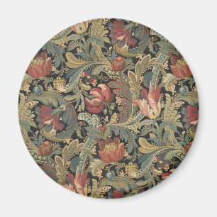 Reiche florale Teppichbrokat-Antik-Victorian Magnet