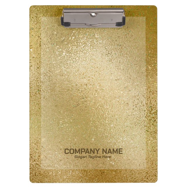 Reiche goldene glänzende Glasstruktur Klemmbrett (Vorderseite)