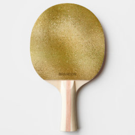 Reiche goldene glänzende Glasstruktur Tischtennis Schläger