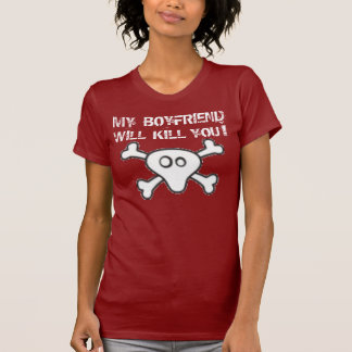 REICHE LIEBE" MEIN BF TÖTET SIE" DAMEN-T-SHIRT T-Shirt