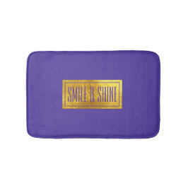 Reiche Lila und goldene Tone-Badematte Badematte