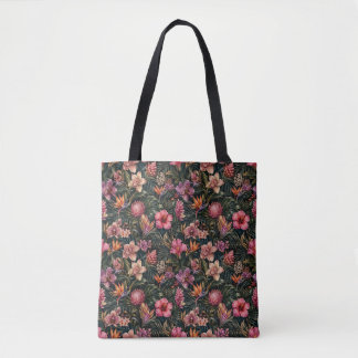 Reiche Luxus-Exotische Blumenparadies Tasche