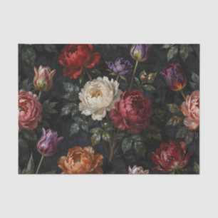 Reiche Pfingstrosen-Pfingstrose-Tulpen-Blumenarran Seidenpapier