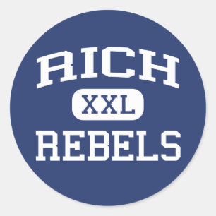 Reiche - Rebellen - reiche Highschool - Randolph Runder Aufkleber