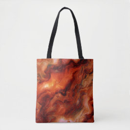 Reiche Reds und Orangen erzeugen Marmoreffekte Tasche
