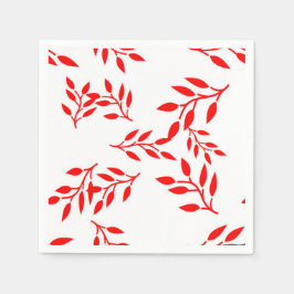 Reiche rote Folien zum Weißbuch Napkins Serviette