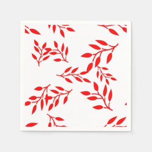 Reiche rote Folien zum Weißbuch Napkins Serviette