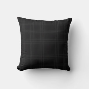 Reiche schwarze Töne Schottischer Tartan-Karo-Must Kissen