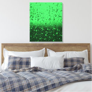 Reiche Smaragd-Minimalist-Kunst Leinwanddruck