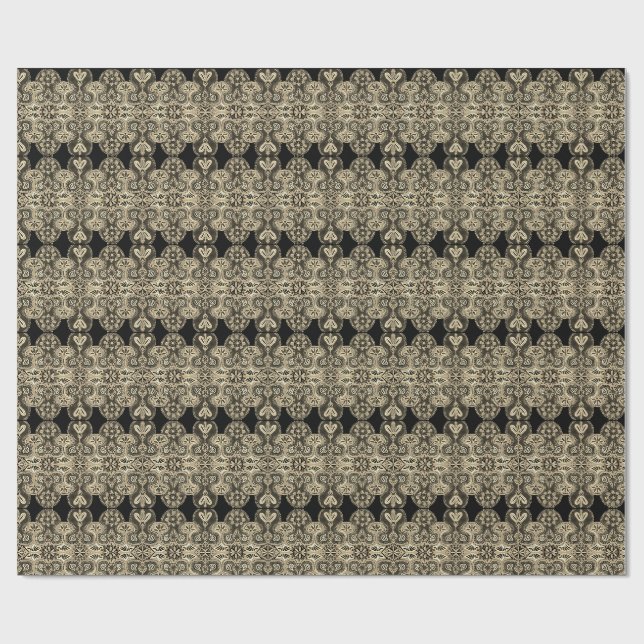 Reiche Tapisserie sieht Wrapping Paper aus Geschenkpapier (Flach)