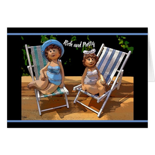 Reiche und Hübsche Geburtskarte (Vorderseite (Horizontal))