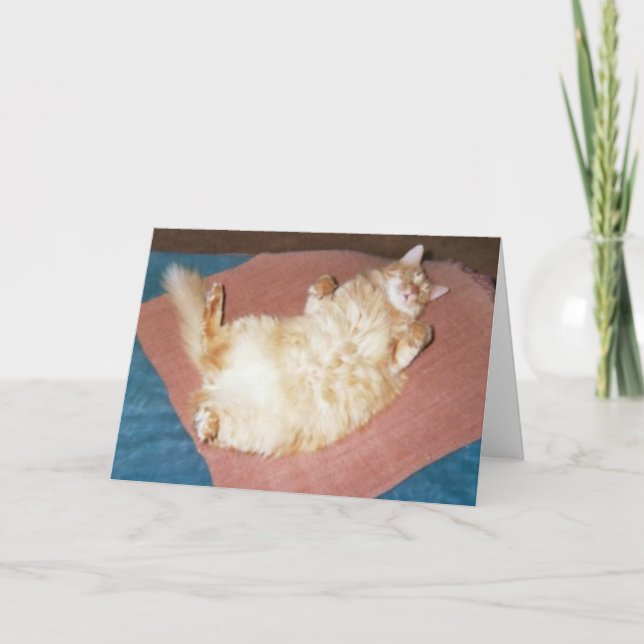 reichen Sie den Kuchen Karte (Vorderseite)