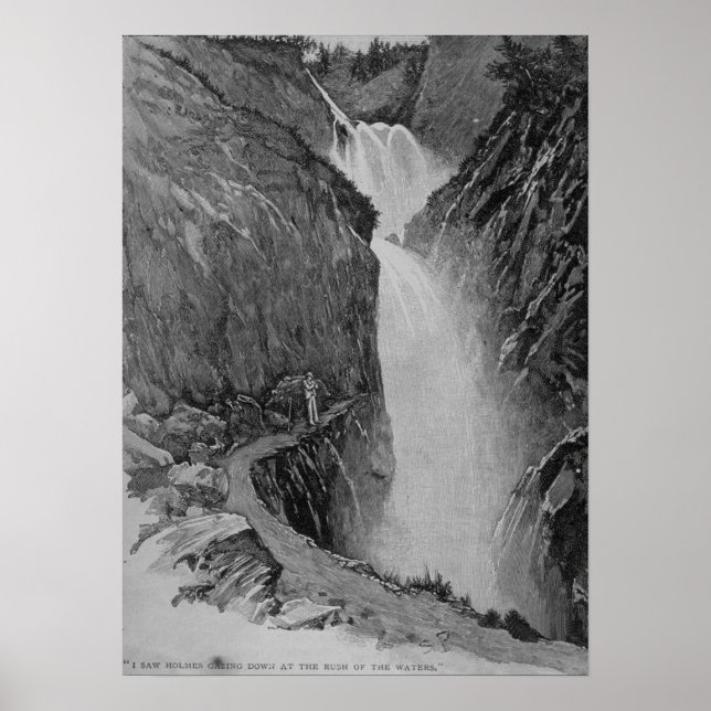 Reichenbach Falls - Sidney Paget Poster (Vorne)
