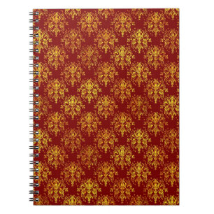 Reicher Feiertags-Damast Notizblock