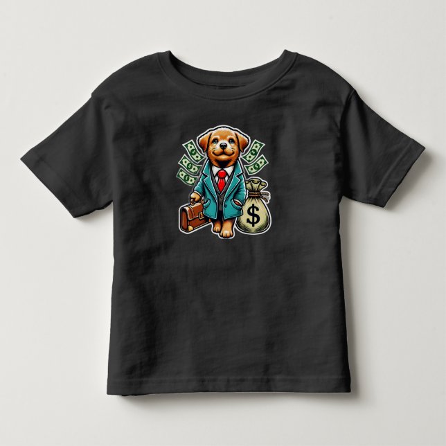reicher Hund Kleinkind T-shirt (Vorderseite)