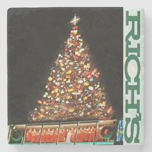 Reiches Atlanta, reicher Baumatlanta, reicher Baum Steinuntersetzer (Vorderseite)