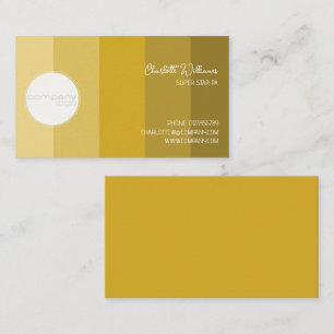 REICHES GOLD-FARBLETTENLOGO VISITENKARTE