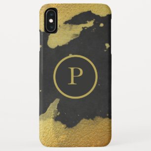 *~* reiches Monogramm-Gold u. schwarze Tafel Case-Mate iPhone Hülle