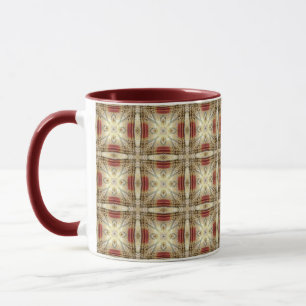 Reichhaltiges Dekor in warmen Tönen Tasse