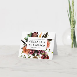 Reichhaltigkeit der Frühlingsblüte Dankeskarte