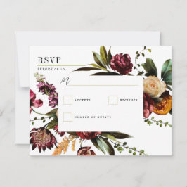 Reichhaltigkeit der Frühlingsblüte RSVP Karte