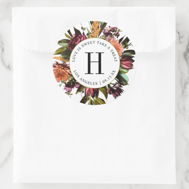 Reichhaltigkeit der Frühlingsblüte Runder Aufkleber (Tasche)