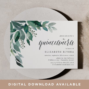 reichlich Foliage Einladung von Quinceanera