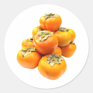 reichlich Persimmon Runder Aufkleber