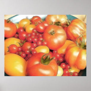 Reichliche Ernte - Heirloom-Tomaten Poster